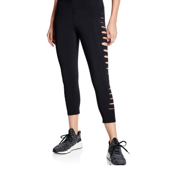 ALO high waist side slit capri leggings - Picture 1 of 5